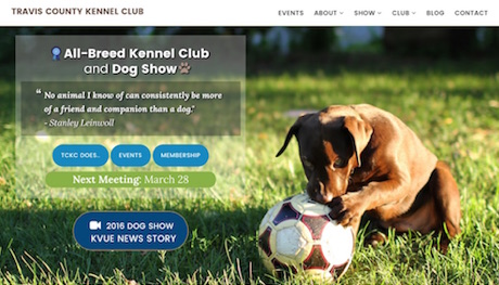 kennel club site design
